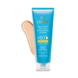 کرم ضد آفتاب رنگی سینره مخصوص پوست چرب SPF60 بژ روشن