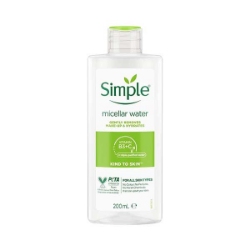  میسلار واتر سیمپل Simple مناسب انواع پوست حجم 200 میلی لیتر
