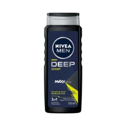 شامپو مو و بدن و صورت نیوآ مدل deep sport حجم 500 میلی لیتر