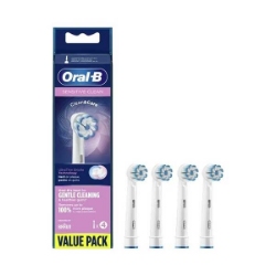 یدک مسواک برقی اورال بی مدل Sensitive Clean بسته 4 عددی