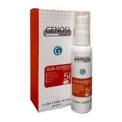 ضد آفتاب SPF 50 بی رنگ پوست چرب گنوسی حجم 40 میلی لیتر