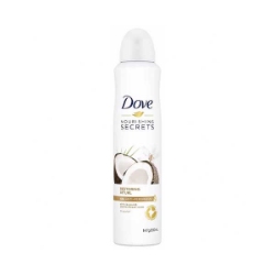 اسپری ضد تعریق داو Dove با رایحه نارگیل و گل یاس حجم 250 میلی لیتر
